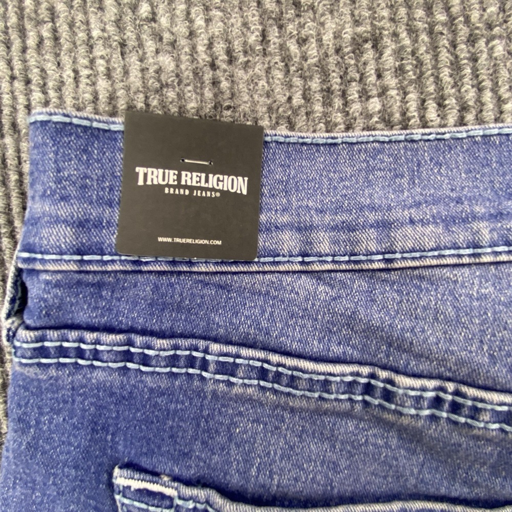 True Religion Geno Big T NF Slim Jeans Men's Size 38 Medium Neptune Wash NWT - Picture 12 of 16